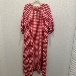 Coniglio Palm Beach Shirred Half Placket Maxi Dress